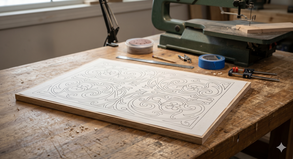 Best Methods to Attach Patterns to Wood for Scrolling