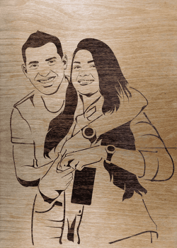 Scroll saw portrait designer